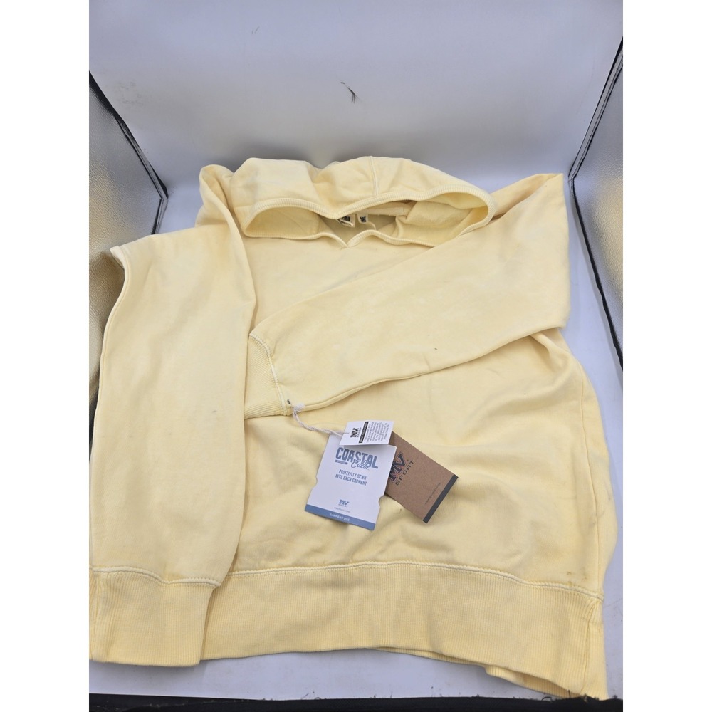 MV Sport Sunkissed Yellow Hoodie Adult Large Womans Has Imperfections See Photos